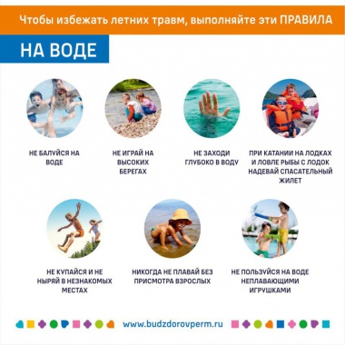 Будьте внимательны к детям у воды!